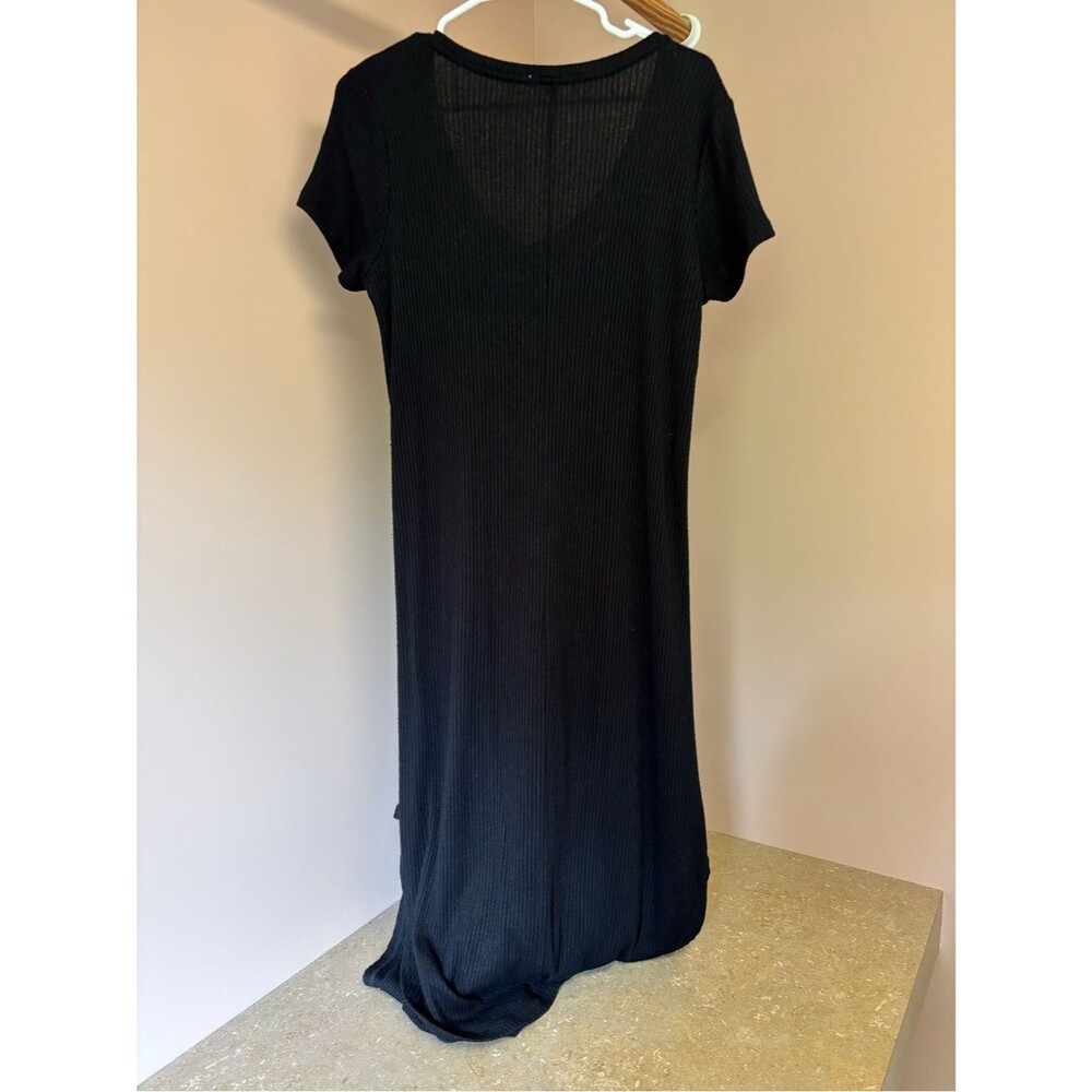 Z Supply Black Ribbed Maxi Dress